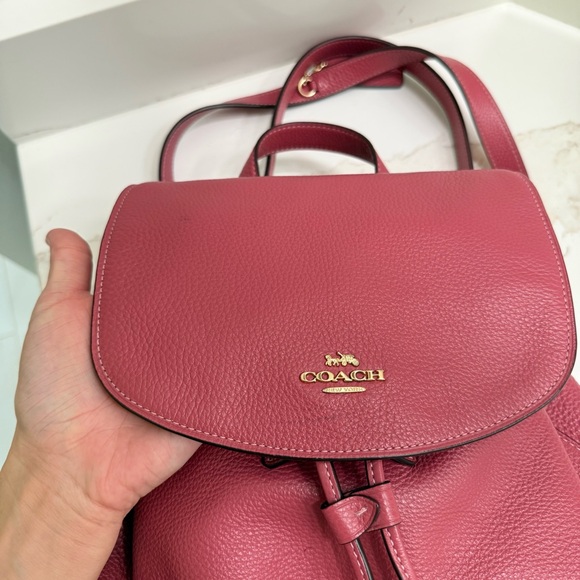NEW Coach Elle backpack in Rosewood pink - Picture 13 of 15